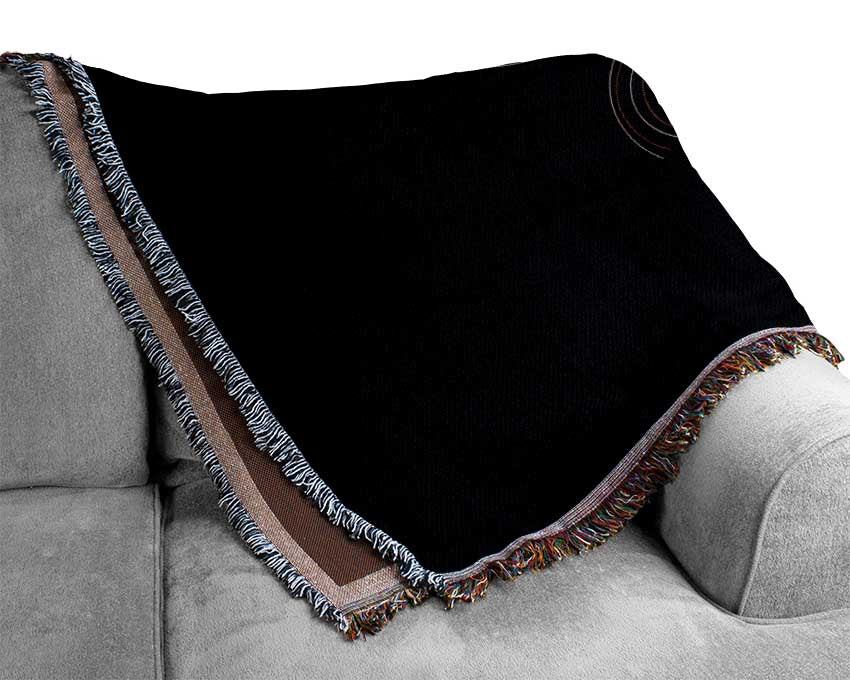 Aboriginal Tree 3 throw blanket made from 100% cotton, featuring a thermal weave for breathability and a luxurious finish, perfect for home decor.